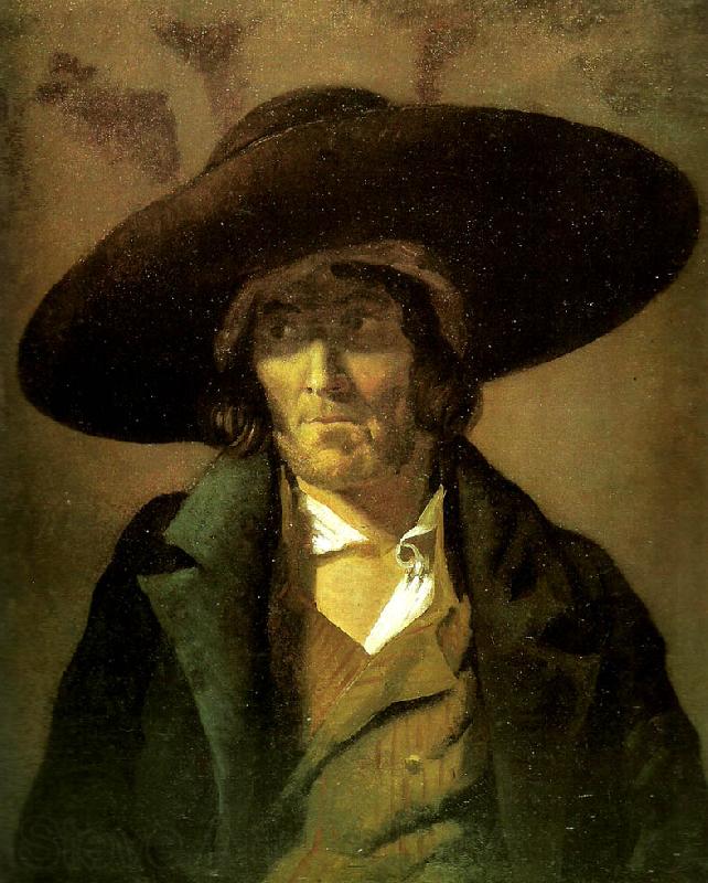 Theodore   Gericault portrait d' homme dit le vendeeen Norge oil painting art